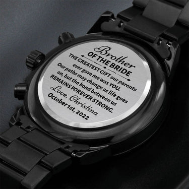 Personalized Brother of the Bride Watch - Love You This Much
